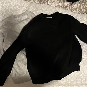 Women's Black Crewneck Sweater — Lightweight Everyday Staple